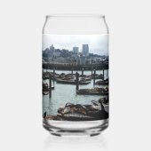 San Francisco en Pier 39 Blikvorm Glas (Achterkant)