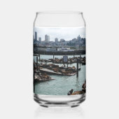 San Francisco en Pier 39 Blikvorm Glas (Links)