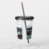 San Francisco en Pier 39 Zee Lions City Skyline Acryl Drinkbeker (Links)
