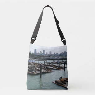 San Francisco en Pier 39 Zee Lions City Skyline Crossbody Tas