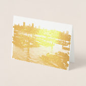 San Francisco en Pier 39 Zee Lions City Skyline Folie Kaarten (Voorkant)