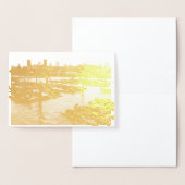 San Francisco en Pier 39 Zee Lions City Skyline Folie Kaarten (Display)