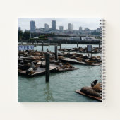 San Francisco en Pier 39 Zee Lions City Skyline Notitieboek (Achterkant)