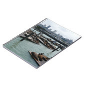 San Francisco en Pier 39 Zee Lions City Skyline Notitieboek (Linkerzijde)