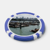 San Francisco en Pier 39 Zee Lions City Skyline Poker Chips (Enkel)