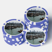 San Francisco en Pier 39 Zee Lions City Skyline Poker Chips (Opstapeling)