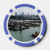San Francisco en Pier 39 Zee Lions City Skyline Poker Chips (Achterkant)