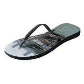 San Francisco en Pier 39 Zee Lions City Skyline Teenslippers (Schuin)