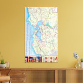 San Francisco en Vicinity 2 Canvas Afdruk (Insitu (Woonkamer))