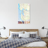 San Francisco en Vicinity 2 Canvas Afdruk (Insitu (Slaapkamer))