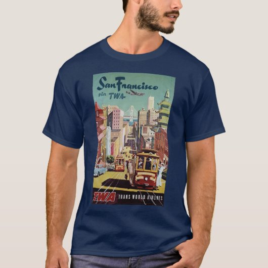 San Francisco familie vakantie T-shirt (Voorkant)