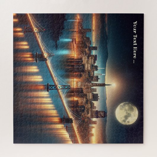 San Francisco Fantasy Nachtpuzzel Legpuzzel (Horizontaal)