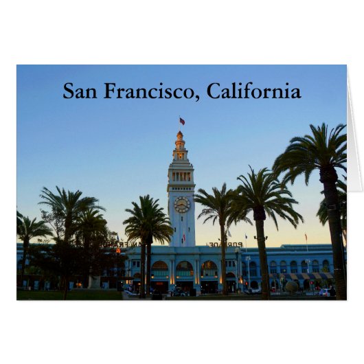 San Francisco Ferry Building #11 Kaart (Voorkant Horizontaal)