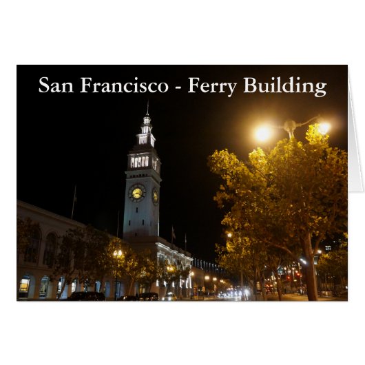 San Francisco Ferry Building #17 Kaart (Voorkant Horizontaal)