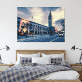 San Francisco Ferry Building Canvas Afdruk (Insitu (Slaapkamer))