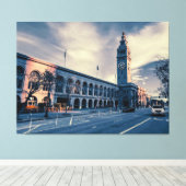 San Francisco Ferry Building Canvas Afdruk (Insitu (Houten vloer))