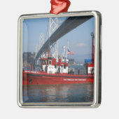San Francisco Fire Boat Metalen Ornament (Links)