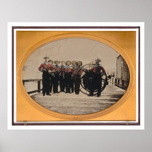 San Francisco Fire Brigade op Meiggs Wharf (40090) Poster (Voorkant)