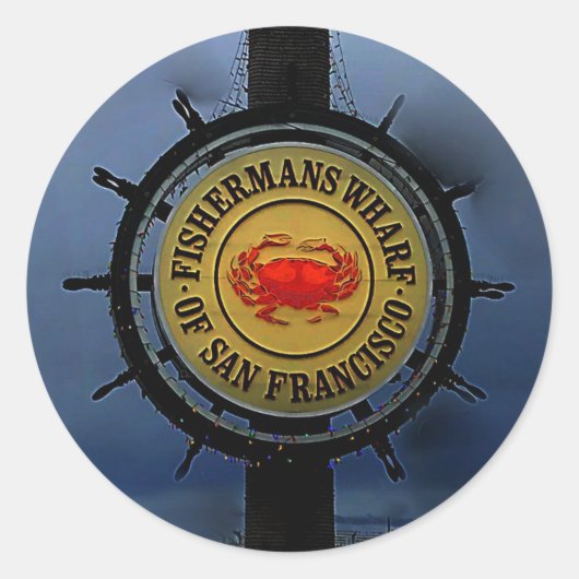 San Francisco Fishermans Wharf #2 Sticker (Voorkant)