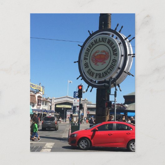 San Francisco Fisherman's Wharf Briefkaart (Voorkant)