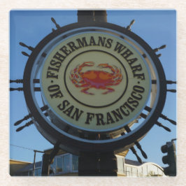 San Francisco Fishermans Wharf Glass Onderzetter