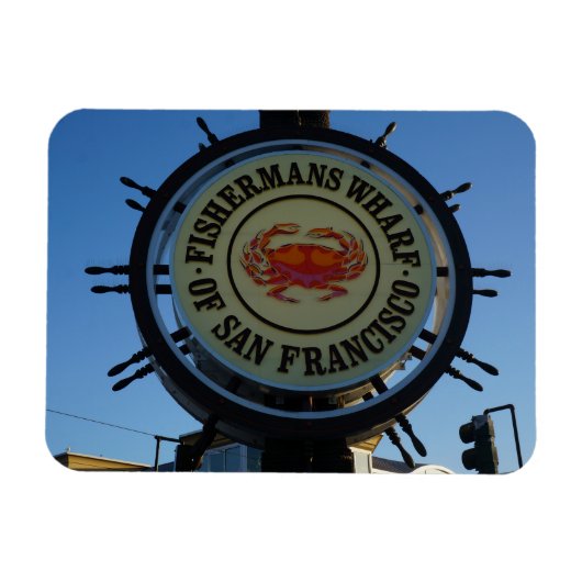 San Francisco Fishermans Wharf Photo Magnet Magneet (Horizontaal)