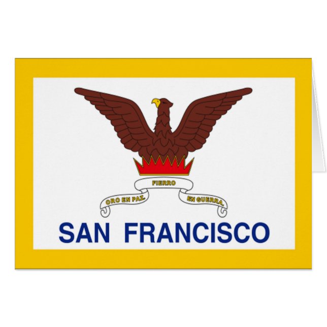 San Francisco Flag (Voorkant Horizontaal)