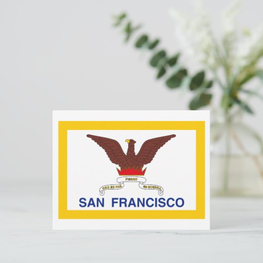 San Francisco Flag Briefkaart (Staand voorkant)
