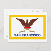 San Francisco Flag Briefkaart (Voorkant / Achterkant)