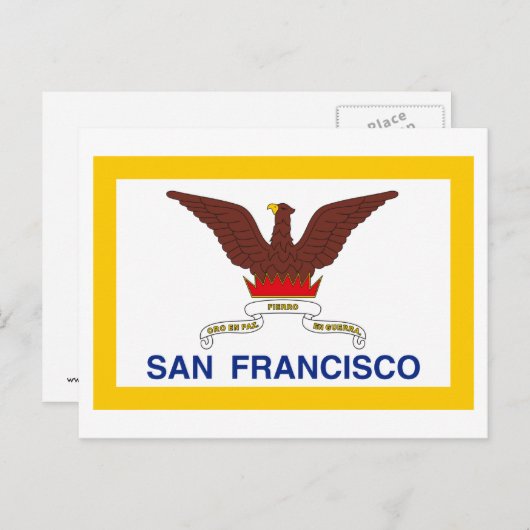 San Francisco Flag Briefkaart (Voorkant / Achterkant)