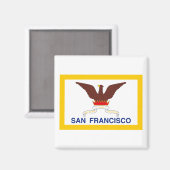 San Francisco Flag Magneet (Voorkant / Achterkant)