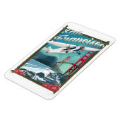 San Francisco Flight travel poster Magneet (Linkerzijde)