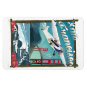 San Francisco Flight travel poster Magneet (Horizontaal)