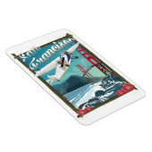 San Francisco Flight travel poster Magneet (Rechterzijde)