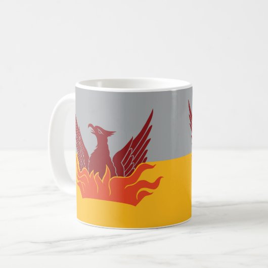 San Francisco Fog & Gold Flag Mok (Voorkant links)