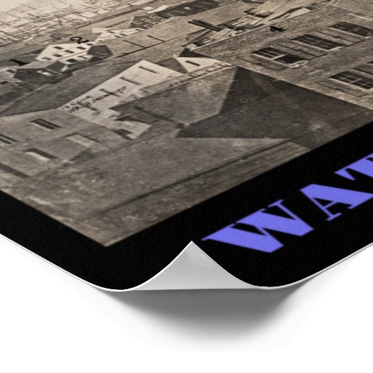 San Francisco Foggy Waterfront Panorama ca 1850 Poster (Hoek)