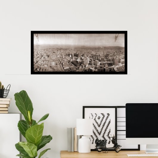 San Francisco Foto 1908 Poster (Thuiskantoor)