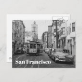 San Francisco  foto zwart-wit Briefkaart (Voorkant / Achterkant)