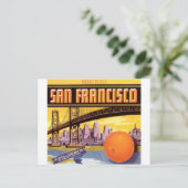 san francisco fruit briefkaart (Staand voorkant)