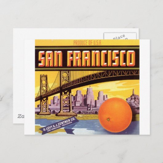 san francisco fruit briefkaart (Voorkant / Achterkant)
