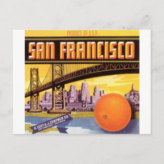 san francisco fruit briefkaart