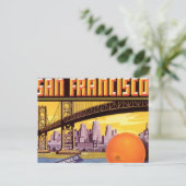 san francisco fruit briefkaart (Staand voorkant)