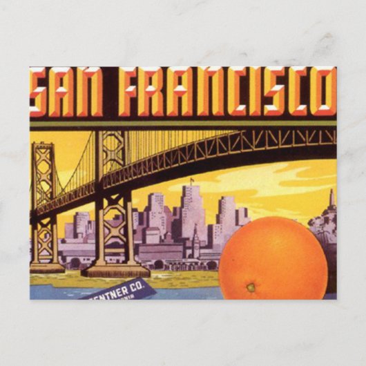 san francisco fruit briefkaart (Voorkant)