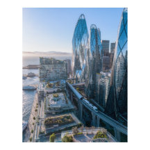 San Francisco Futuristische Stad Oceaanschouw