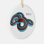 San Francisco garter slang cartoon illustratie Keramisch Ornament (Rechts)