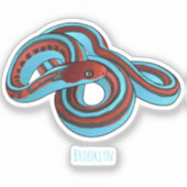 San Francisco garter slang cartoon illustratie Sticker (Voorkant)