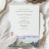 San Francisco Gate Destination Wedding Invitation Kaart