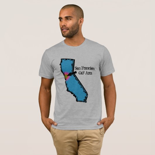 San Francisco Gay Area T-Shirt (Voorkant volledig)