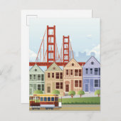 San Francisco | Gedekte dames Briefkaart (Voorkant / Achterkant)