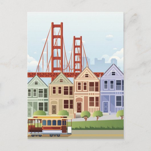 San Francisco | Gedekte dames Briefkaart (Voorkant)